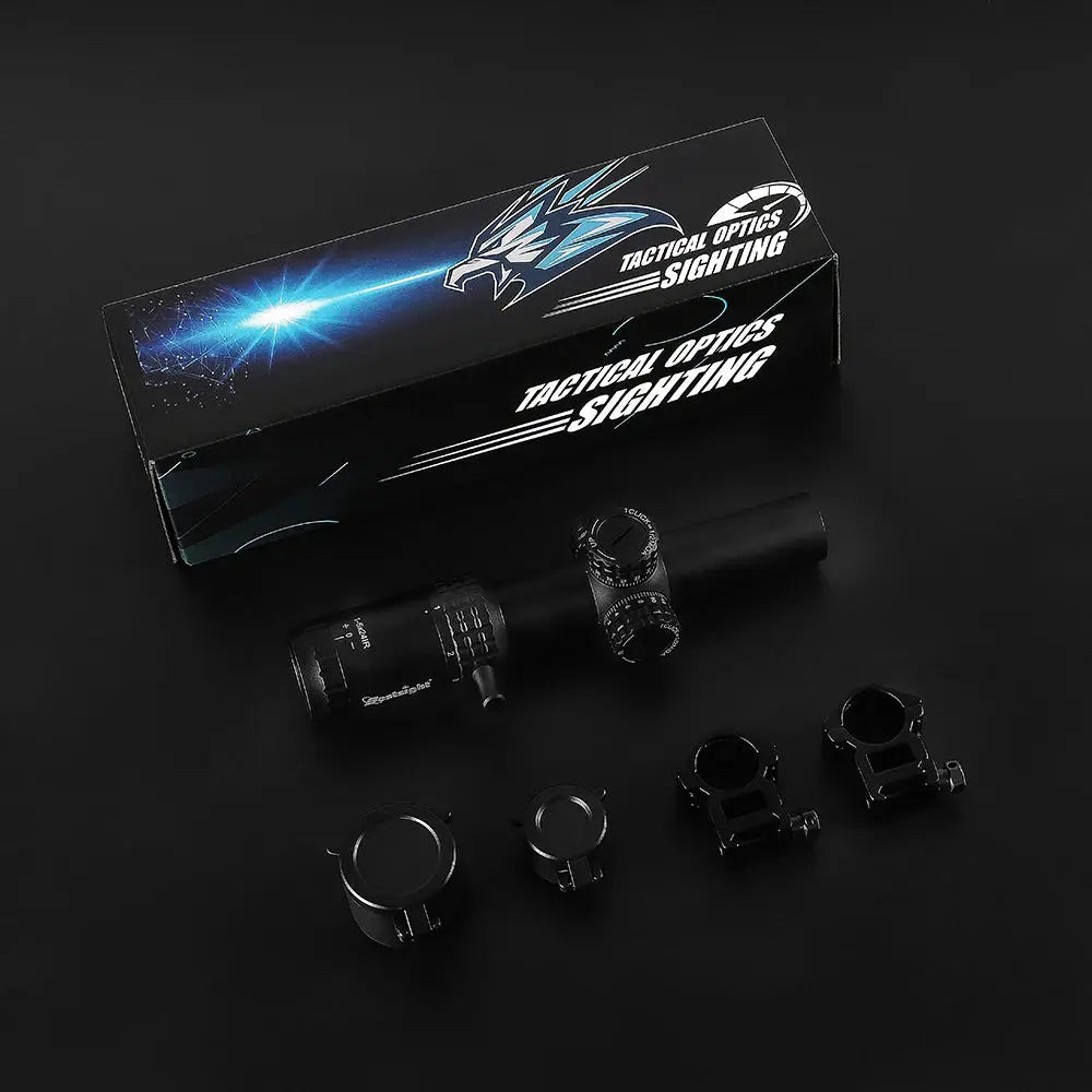 Lunette de Tir Tactique 1-5x24 avec Réticule Illuminé Rouge et Vert – Compacte pour AR15 Ma boutique