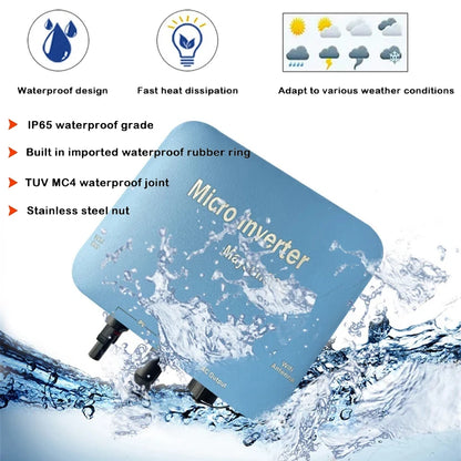 Onduleur Solaire On-Grid 1000W MaySun avec Connecteurs MC, WIFI & Surveillance Cloud - BLACKBEARD OUTDOOR INDUSTRIES