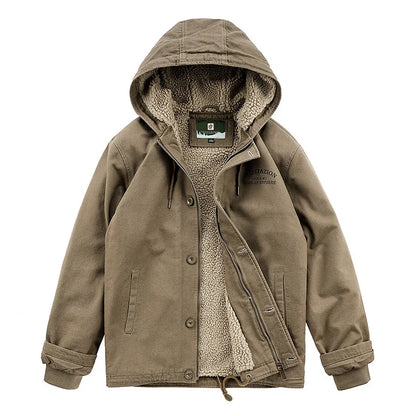 Parka Homme Hiver À Capuche — Rembourré Coton, Doublure Polaire, Coupe Ample | M à 4XL - BLACKBEARD OUTDOOR INDUSTRIES