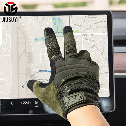 Gants Tactiques Respirants Doigts Complets - Compatibles Écran Tactile