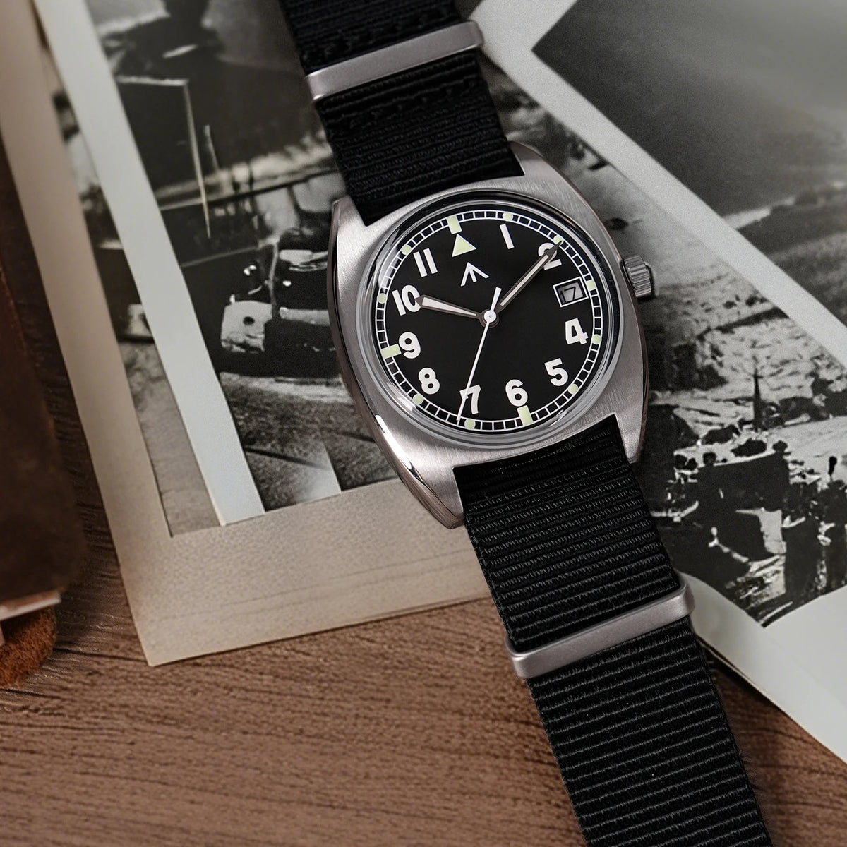 Montre militaire ML17 36 mm avec verre K1 lumineux