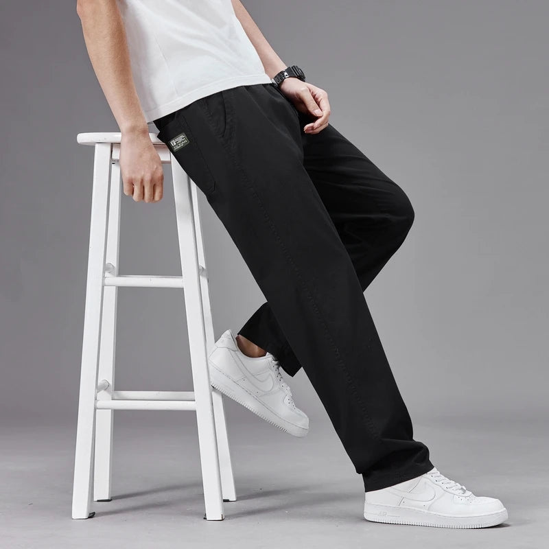 Pantalon Homme Grande Taille Coton – Coupe Droite Casual Été M à 6XL - BLACKBEARD OUTDOOR INDUSTRIES
