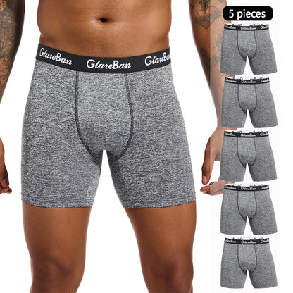 Lot de 5 Boxers Noirs Homme – Confort Mi-Long, Respirant & Moderne - BLACKBEARD OUTDOOR INDUSTRIES