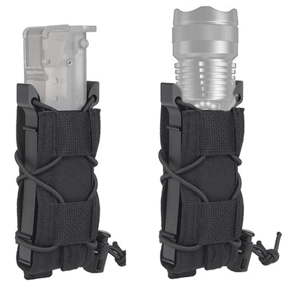2 Pack Universal 9mm Single Pistol Mag Pouch – Porte-chargeur tactique MOLLE polyvalent - BLACKBEARD OUTDOOR INDUSTRIES