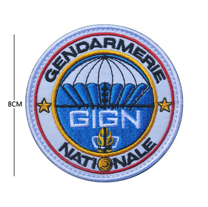Patch PVC GIGN Gendarmerie France IR Réfléchissant – Hook & Loop | Brassard & Épaulette