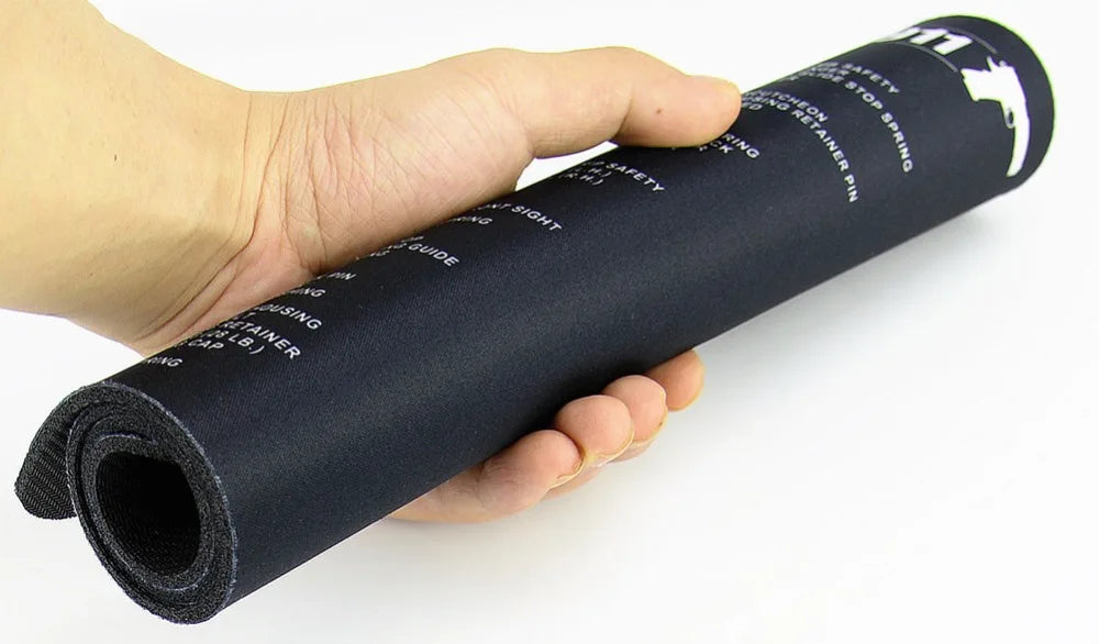 Tapis de Nettoyage pour Arme – Tapis d'Armurier avec Schéma Technique | CLUSGO - BLACKBEARD OUTDOOR INDUSTRIES