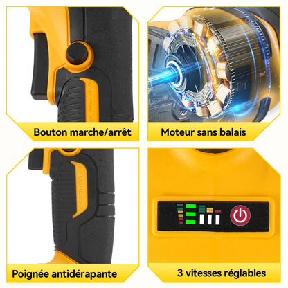 Meuleuse Angulaire Sans Fil MELLWIN 125mm M14 BLACKBEARD OUTDOOR INDUSTRIES