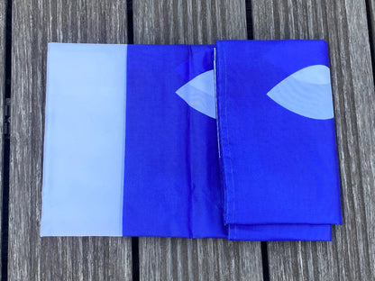 Drapeau du Québec – Fleurs de Lis – 90x150 cm – Polyester avec Œillets en Laiton – 3x5 Ft BLACKBEARD OUTDOOR INDUSTRIES