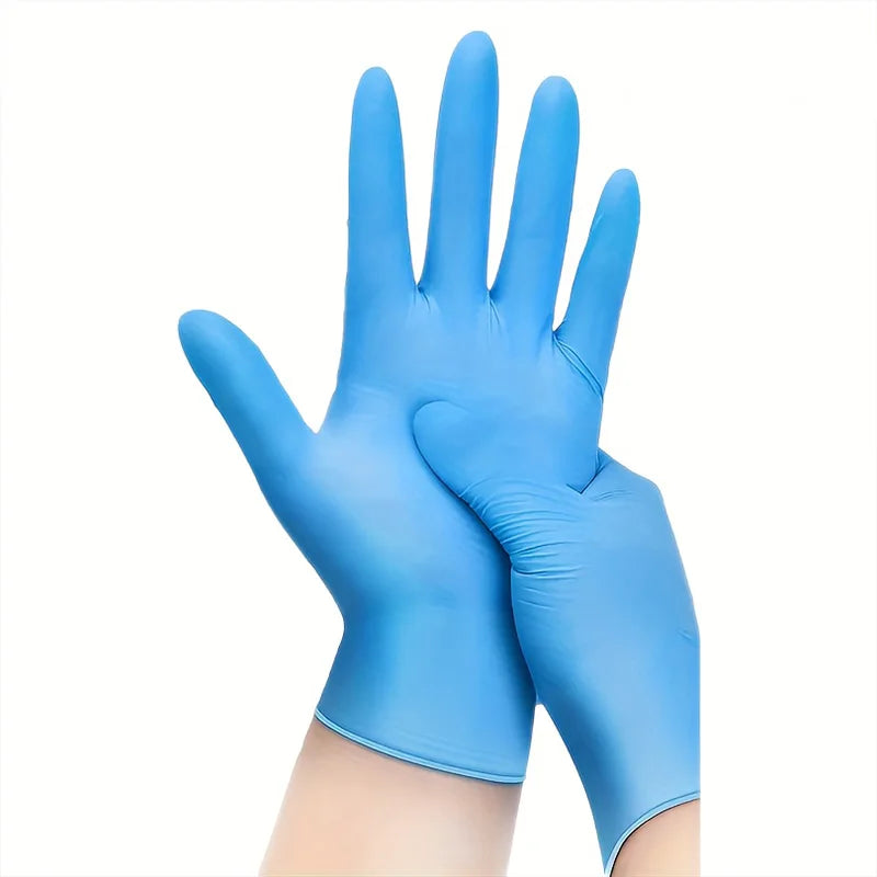 Gants jetables nitrile bleu 50/100PCS résistants