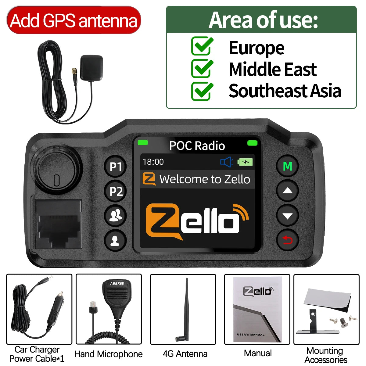Radio POC 4G Véhicule Longue Portée – Talkie-Walkie Réseau GPS Double SIM Android WiFi Zello - BLACKBEARD OUTDOOR INDUSTRIES