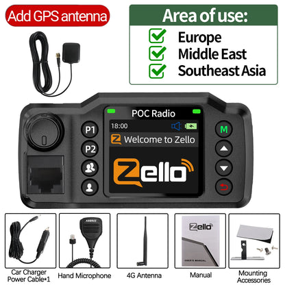 Radio POC 4G Véhicule Longue Portée – Talkie-Walkie Réseau GPS Double SIM Android WiFi Zello - BLACKBEARD OUTDOOR INDUSTRIES