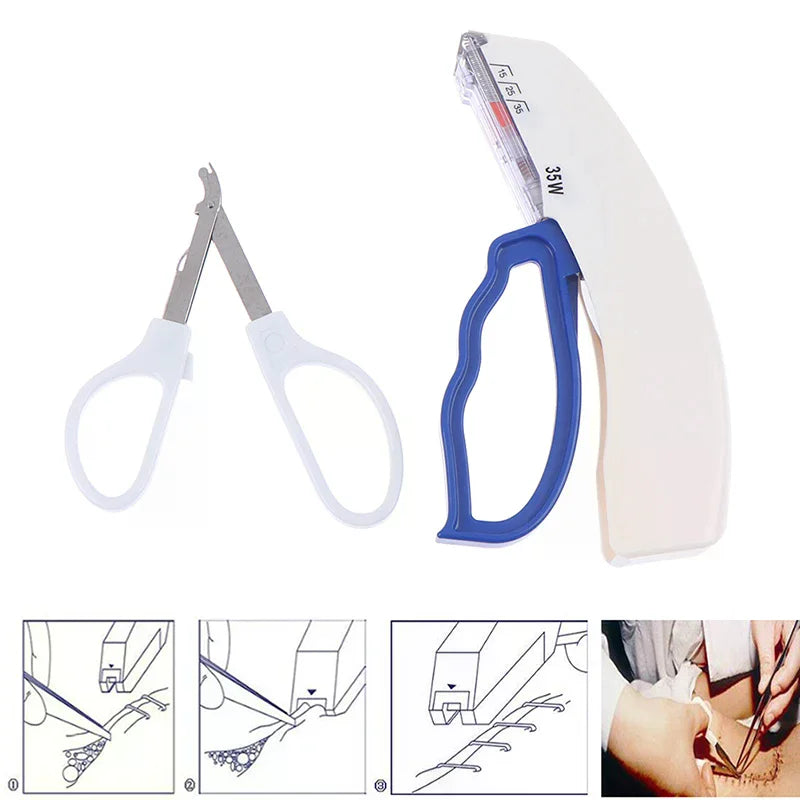 Agrafeuse Cutanée Chirurgicale + Retire-Agrafes – Dispositif de Suture | Formation Médicale & TCCC