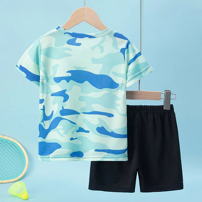 2-Pcs ensemble pour enfants camouflage en polyester Ma boutique