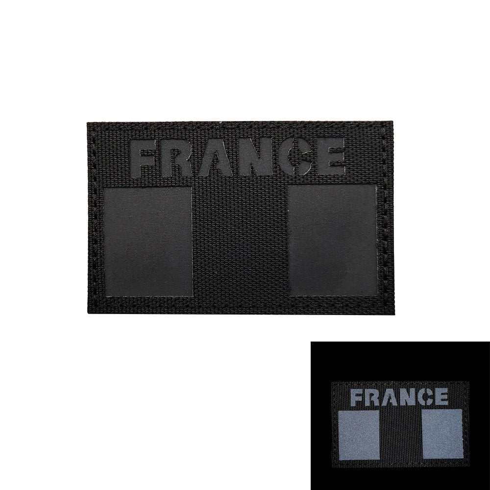 Patch Tactique France GIGN Infrared – Brodé avec Drapeau et Effet Réfléchissant IR - BLACKBEARD OUTDOOR INDUSTRIES