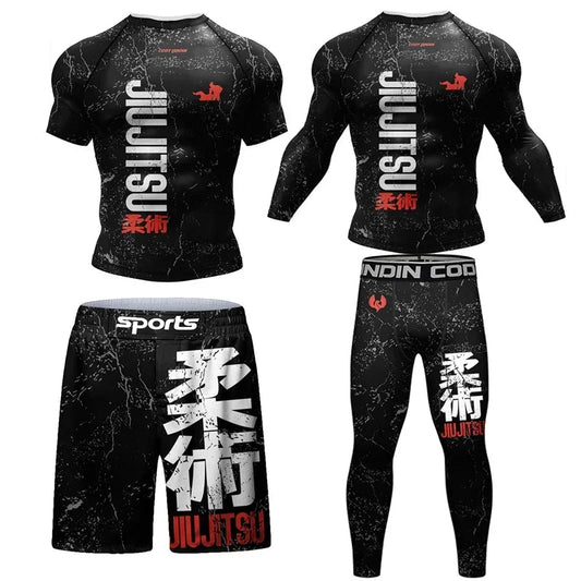 Ensemble de Rashguard Jiu Jitsu MMA pour Hommes BLACKBEARD OUTDOOR INDUSTRIES