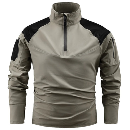 Chemise Tactique Manches Longues 1/4 Zip Ripstop