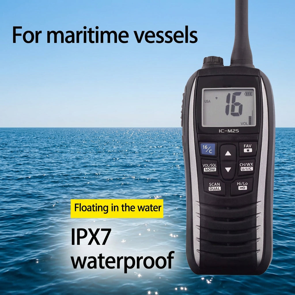 Radio VHF marine portable IC-M25 avec indice IPX7