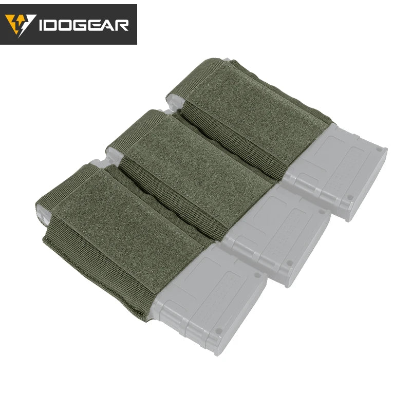 Poche à Chargeurs Tactique 5.56 Triple IDOGEAR – Modèle DOPE avec Fixation Élastique Hook & Loop - Référence 3598 - BLACKBEARD OUTDOOR INDUSTRIES