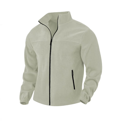 Veste polaire homme zippée à col montant