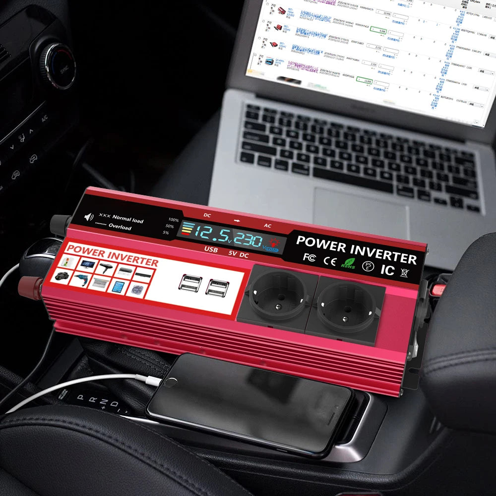 Convertisseur 12V DC vers 220V AC – 4000W Max - BLACKBEARD OUTDOOR INDUSTRIES