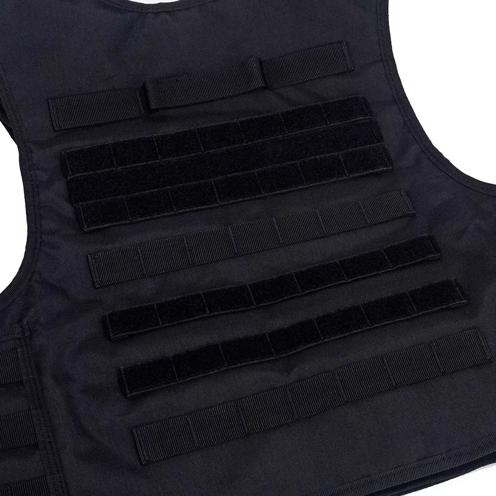 Porte-plaques tactique noir MOLLE – Respirant et modulable