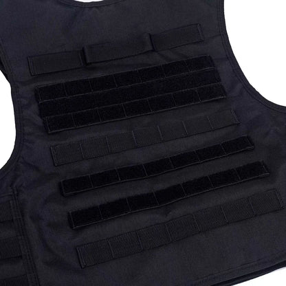Porte-plaques tactique noir MOLLE – Respirant et modulable