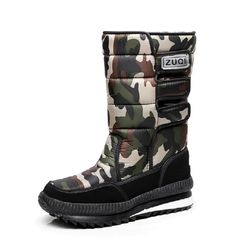 Bottes d'hiver fourrées à plateforme, modèle 686