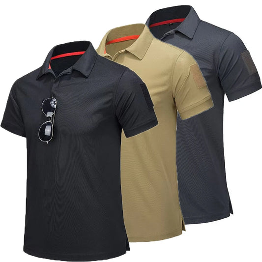Polo Tactique Homme – T-shirt Respirant, Séchage Rapide, Idéal pour l'Été, Randonnée, Escalade et Loisirs en Plein Air - BLACKBEARD OUTDOOR INDUSTRIES