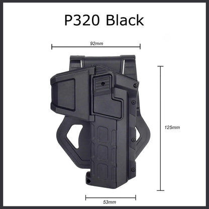 Holster pistolet tactique droitier Glock 17/19, P320 et 1911