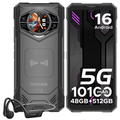 Smartphone Incassable 5G 10100mAh 512Go Android 16 DOOGEE S200