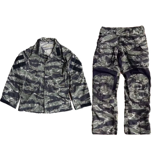 Ensemble Tactique Tom Jungle Tiger GEN3 - Vêtements de Combat Outdoor Résistants aux Déchirures, Pantalons G3 + Veste GEN3, Durable et Confortable BLACKBEARD OUTDOOR INDUSTRIES