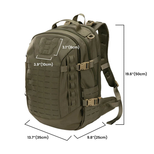 Sac à Dos Tactique 45L MOLLE – Cordura 500D, Multi-Fonctions, Chasse & Outdoor