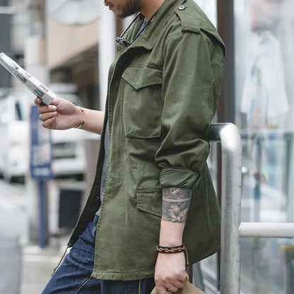 Veste M65 Militaire Homme — 100% Coton Twill, Multi-Poches, Coupe-Vent Vintage | S à XXXL - BLACKBEARD OUTDOOR INDUSTRIES