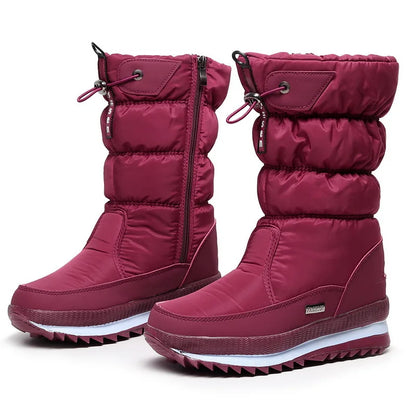Bottes d’Hiver Femme à Plateforme – Chaudes, Antidérapantes, Mi-Mollet – Style Élégant et Confort Assuré - BLACKBEARD OUTDOOR INDUSTRIES