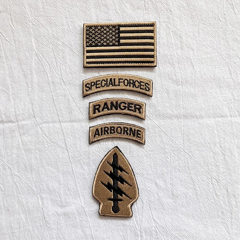 Patch Brodé Forces Spéciales avec Drapeau des États-Unis –  avec Velcro pour Casque, Vêtements et Équipements Militaires - BLACKBEARD OUTDOOR INDUSTRIES