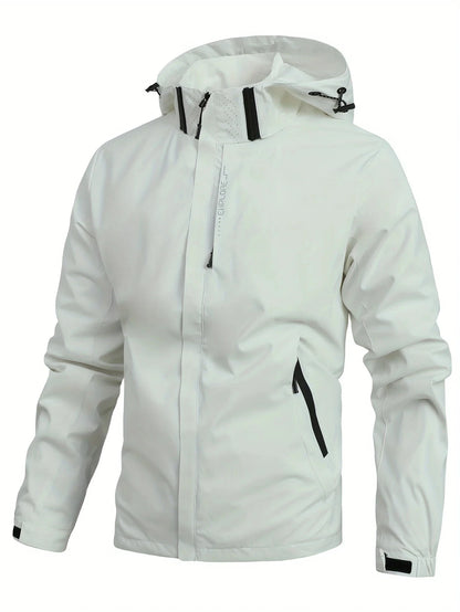 Veste Imperméable Homme Légère à Capuche — Spécial Randonnée & Voyage Veste Coupe-Vent et Pluie Homme — Extérieur Étanche et Respirant - BLACKBEARD OUTDOOR INDUSTRIES