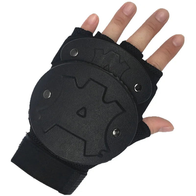 Gants Tactiques Anti-Émeute Demi-Doigt — Carapace Tortue | Police & Sécurité - BLACKBEARD OUTDOOR INDUSTRIES