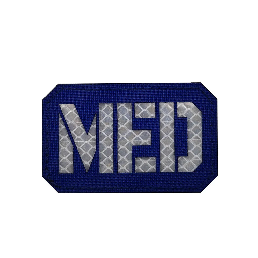 MEDIC Embroidered Patch IR Reflective Glow in Dark Tactical Military Patches Medical MED EMT PARAMEDIC Emblem PVC Rubber Badges - BLACKBEARD OUTDOOR INDUSTRIES
