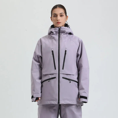 Veste de ski femme imperméable et respirante à capuche, tenue jusqu'à -30°C