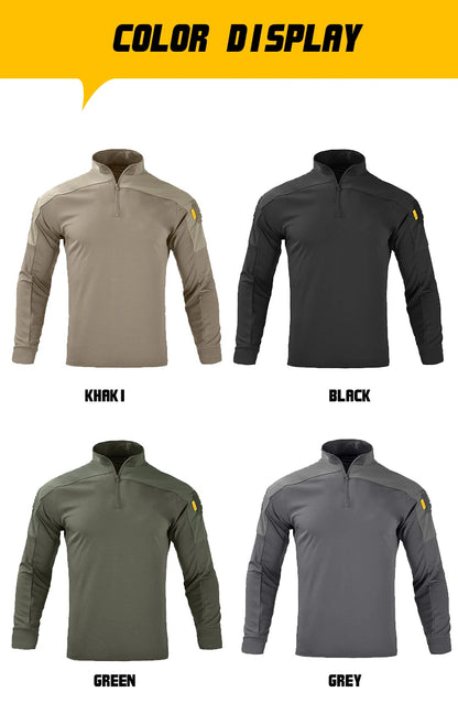 Chemise Tactique Homme à Séchage Rapide - Chemise de Travail Légère à Manches Longues pour Airsoft, Outdoor, Chasse, Randonnée - BLACKBEARD OUTDOOR INDUSTRIES
