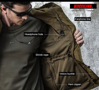 Veste Tactique M65 Multicam – KIICEILING Imperméable, Coupe-Vent, Camouflage Militaire | Hommes & Femmes - BLACKBEARD OUTDOOR INDUSTRIES