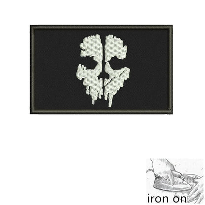Patch Brodé Logo Skull 3D – Patch Tactique à Fixation par Crochet et Boucle – pour Vêtements, Sacs à Dos, Casquettes et Jeans - BLACKBEARD OUTDOOR INDUSTRIES