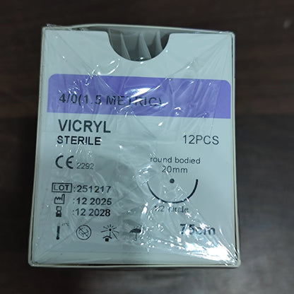 Fil de Suture Vétérinaire Stérile – Absorbable & Non Absorbable – Chats & Chiens – Vicryl, Catgut, Nylon, Soie 0 à 6-0