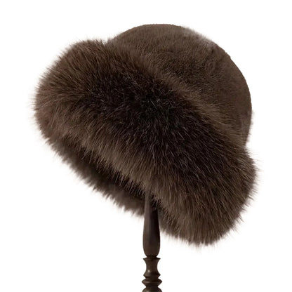 Bonnet d’hiver femme doux et chaud, style mongol