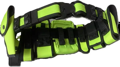 Ceinturon tactique fluo avec sacoche multifonction