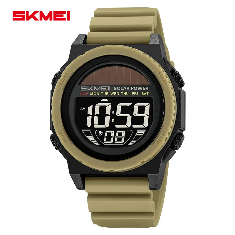 Montre Digitale SKMEI 2358 – Énergie Solaire – Étanche 5ATM – Homme & Femme - BLACKBEARD OUTDOOR INDUSTRIES