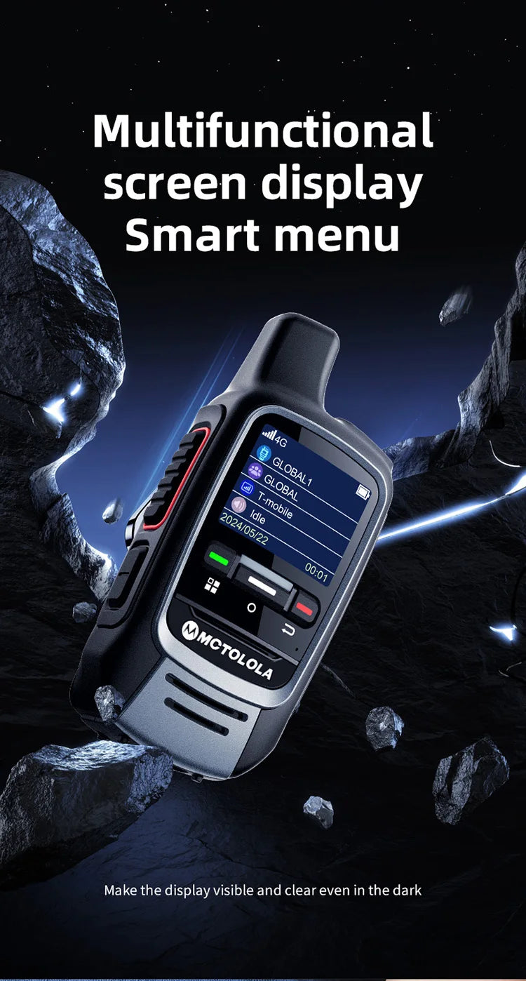 Talkie Walkie MOTOLOLA Global - 4G PoC USB (Modèle MT-300) - BLACKBEARD OUTDOOR INDUSTRIES