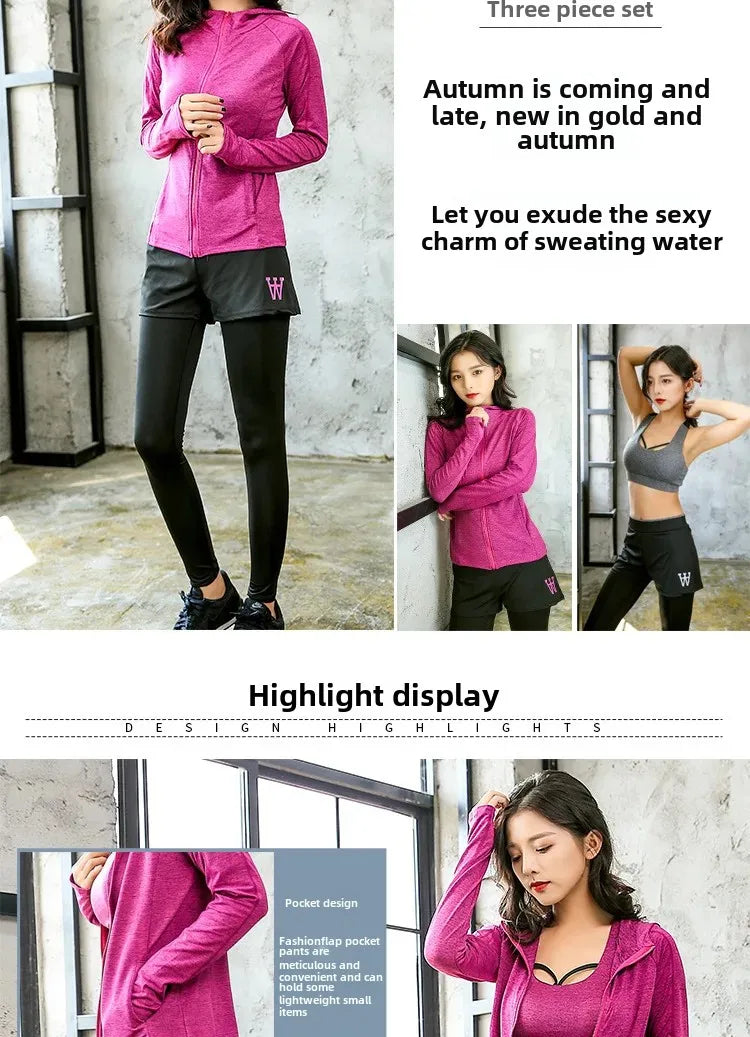 Ensemble de Yoga Femme 3 Pièces – Séchage Rapide & Ultra Léger – Style Tendance Été - BLACKBEARD OUTDOOR INDUSTRIES