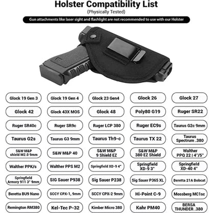 Holster Universel Droitier/Gaucher pour Pistolets – Port IWB / OWB - BLACKBEARD OUTDOOR INDUSTRIES