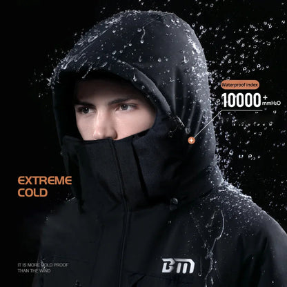 Motorcycle Riding Winter Coldproof Clothing Winter Fashion Waist Designwarm Cotton Jumpsuit Thickened Waterproof Snowmobile Suit BLACKBEARD OUTDOOR INDUSTRIES